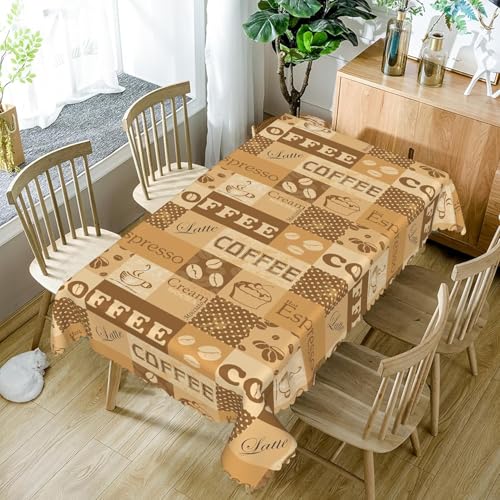 Tischdecke Outdoor Kaffee Tischdecken Abwaschbar 3D Kaffeebohnen Tischdecke Wetterfest Wasserdicht für Party Biertisch, 140x260 cm Q/P2719 Tischdecke Outdoor Kaffee Tischdecken Abwaschbar 3D Kaffeebohnen Tischdecke Wetterfest Wasserdicht für Party Biertisch, 140x260 cm Q/P2719 von Tizhweqo