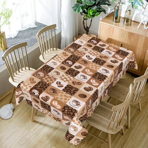 Tischdecke Outdoor Kaffeebohnen Tischdecken Abwaschbar 3D Kaffee Tischdecke Wetterfest Wasserdicht für Party Biertisch, 140x140 cm Q/P2954 Tischdecke Outdoor Kaffeebohnen Tischdecken Abwaschbar 3D Kaffee Tischdecke Wetterfest Wasserdicht für Party Biertisch, 140x140 cm Q/P2954 von Tizhweqo