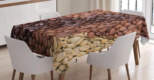 Tischdecke Outdoor Kaffeebohnen Tischdecken Abwaschbar 3D Kaffee Tischdecke Wetterfest Wasserdicht für Party Biertisch, 140x260 cm Q/P5329 Tischdecke Outdoor Kaffeebohnen Tischdecken Abwaschbar 3D Kaffee Tischdecke Wetterfest Wasserdicht für Party Biertisch, 140x260 cm Q/P5329 von Tizhweqo