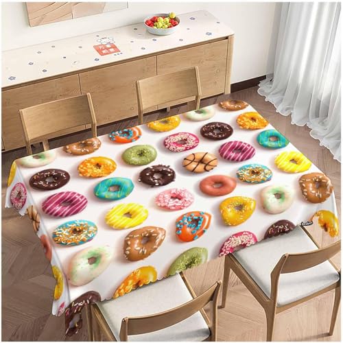 Tischdecke Outdoor Krapfen Tischdecken Abwaschbar 3D Nachtisch Tischdecke Wetterfest Wasserdicht für Party Biertisch, 140x180 cm Q/P5216 Tischdecke Outdoor Krapfen Tischdecken Abwaschbar 3D Nachtisch Tischdecke Wetterfest Wasserdicht für Party Biertisch, 140x180 cm Q/P5216 von Tizhweqo