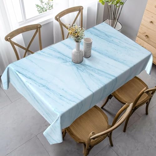 Tischdecke Outdoor Marmor Tischdecken Abwaschbar 3D Blau Tischdecke Wetterfest Wasserdicht für Party Biertisch, 90x90 cm Q.P2772 Tischdecke Outdoor Marmor Tischdecken Abwaschbar 3D Blau Tischdecke Wetterfest Wasserdicht für Party Biertisch, 90x90 cm Q.P2772 von Tizhweqo