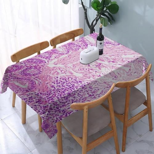 Tischdecke Outdoor Marmor Tischdecken Abwaschbar 3D Lila Tischdecke Wetterfest Wasserdicht für Party Biertisch, 90x90 cm Q.P2072 von Tizhweqo