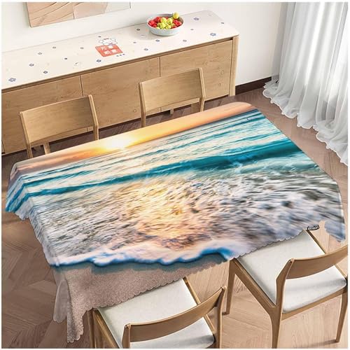 Tischdecke Outdoor Meer Tischdecken Abwaschbar 3D Meer Tischdecke Wetterfest Wasserdicht für Party Biertisch, 90x90 cm Q/P4502 Tischdecke Outdoor Meer Tischdecken Abwaschbar 3D Meer Tischdecke Wetterfest Wasserdicht für Party Biertisch, 90x90 cm Q/P4502 von Tizhweqo