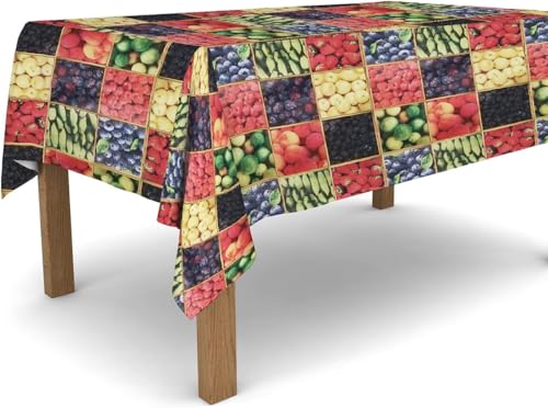 Tischdecke Outdoor Obst Tischdecken Abwaschbar 3D Obst Tischdecke Wetterfest Wasserdicht für Party Biertisch, 140x200 cm Q/P4497 Tischdecke Outdoor Obst Tischdecken Abwaschbar 3D Obst Tischdecke Wetterfest Wasserdicht für Party Biertisch, 140x200 cm Q/P4497 von Tizhweqo