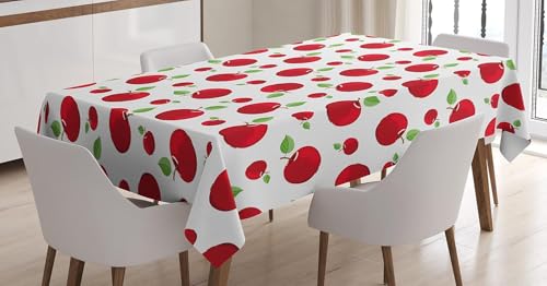 Tischdecke Outdoor Obst Tischdecken Abwaschbar 3D Rot Tischdecke Wetterfest Wasserdicht für Party Biertisch, 140x260 cm Q/P5399 Tischdecke Outdoor Obst Tischdecken Abwaschbar 3D Rot Tischdecke Wetterfest Wasserdicht für Party Biertisch, 140x260 cm Q/P5399 von Tizhweqo