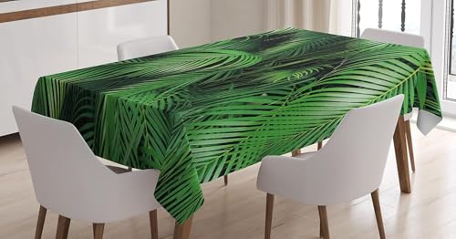 Tischdecke Outdoor Palmen Tischdecken Abwaschbar 3D Tropische Pflanzen Tischdecke Wetterfest Wasserdicht für Party Biertisch, 150x150 cm Q/P4615 Tischdecke Outdoor Palmen Tischdecken Abwaschbar 3D Tropische Pflanzen Tischdecke Wetterfest Wasserdicht für Party Biertisch, 150x150 cm Q/P4615 von Tizhweqo