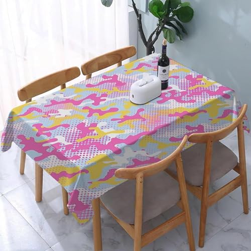 Tischdecke Outdoor Tarnmuster Tischdecken Abwaschbar 3D Abstrakt Tischdecke Wetterfest Wasserdicht für Party Biertisch, 140x140 cm Q.P2464 Tischdecke Outdoor Tarnmuster Tischdecken Abwaschbar 3D Abstrakt Tischdecke Wetterfest Wasserdicht für Party Biertisch, 140x140 cm Q.P2464 von Tizhweqo