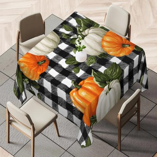 Tischdecke Outdoor Thanksgiving Tischdecken Abwaschbar 3D Herbst Tischdecke Wetterfest Wasserdicht für Party Biertisch, 140x140 cm Q.P1744 Tischdecke Outdoor Thanksgiving Tischdecken Abwaschbar 3D Herbst Tischdecke Wetterfest Wasserdicht für Party Biertisch, 140x140 cm Q.P1744 von Tizhweqo