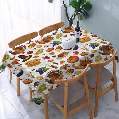 Tischdecke Outdoor Thanksgiving Tischdecken Abwaschbar 3D Thanksgiving Tischdecke Wetterfest Wasserdicht für Party Biertisch, 140x300 cm Q.P910 Tischdecke Outdoor Thanksgiving Tischdecken Abwaschbar 3D Thanksgiving Tischdecke Wetterfest Wasserdicht für Party Biertisch, 140x300 cm Q.P910 von Tizhweqo
