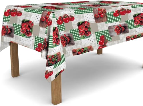 Tischdecke Outdoor Tomate Tischdecken Abwaschbar 3D Gemüse Tischdecke Wetterfest Wasserdicht für Party Biertisch, 140x260 cm Q/P4899 Tischdecke Outdoor Tomate Tischdecken Abwaschbar 3D Gemüse Tischdecke Wetterfest Wasserdicht für Party Biertisch, 140x260 cm Q/P4899 von Tizhweqo