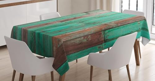 Tischdecke Outdoor Vintage Holzbrett Tischdecken Abwaschbar 3D Bauernhaus Aus Holz Tischdecke Wetterfest Wasserdicht für Party Biertisch, 150x150 cm Q/P2655 Tischdecke Outdoor Vintage Holzbrett Tischdecken Abwaschbar 3D Bauernhaus Aus Holz Tischdecke Wetterfest Wasserdicht für Party Biertisch, 150x150 cm Q/P2655 von Tizhweqo