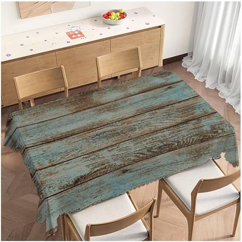 Tischdecke Outdoor Vintage Holzbrett Tischdecken Abwaschbar 3D Bauernhaus Aus Holz Tischdecke Wetterfest Wasserdicht für Party Biertisch, 150x150 cm Q/P4875 Tischdecke Outdoor Vintage Holzbrett Tischdecken Abwaschbar 3D Bauernhaus Aus Holz Tischdecke Wetterfest Wasserdicht für Party Biertisch, 150x150 cm Q/P4875 von Tizhweqo