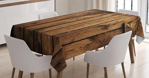 Tischdecke Outdoor Vintage Holzbrett Tischdecken Abwaschbar 3D Bauernhaus Aus Holz Tischdecke Wetterfest Wasserdicht für Party Biertisch, 90x90 cm Q/P4692 Tischdecke Outdoor Vintage Holzbrett Tischdecken Abwaschbar 3D Bauernhaus Aus Holz Tischdecke Wetterfest Wasserdicht für Party Biertisch, 90x90 cm Q/P4692 von Tizhweqo