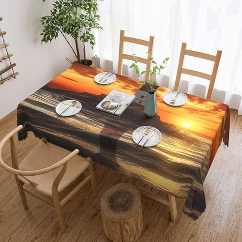 Tischdecke Outdoor Wachturm Tischdecken Abwaschbar 3D Meer Tischdecke Wetterfest Wasserdicht für Party Biertisch, 140x300 cm Q.P1130 Tischdecke Outdoor Wachturm Tischdecken Abwaschbar 3D Meer Tischdecke Wetterfest Wasserdicht für Party Biertisch, 140x300 cm Q.P1130 von Tizhweqo