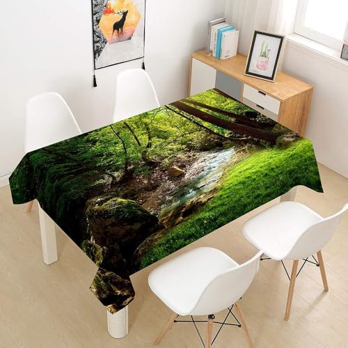 Tischdecke Outdoor Wald Tischdecken Abwaschbar 3D Natürliche Landschaft Tischdecke Wetterfest Wasserdicht für Party Biertisch, 90x90 cm Q/P1738 Tischdecke Outdoor Wald Tischdecken Abwaschbar 3D Natürliche Landschaft Tischdecke Wetterfest Wasserdicht für Party Biertisch, 90x90 cm Q/P1738 von Tizhweqo