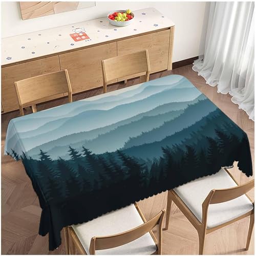 Tischdecke Outdoor Wald Tischdecken Abwaschbar 3D Natürliche Landschaft Tischdecke Wetterfest Wasserdicht für Party Biertisch, 90x90 cm Q/P4432 Tischdecke Outdoor Wald Tischdecken Abwaschbar 3D Natürliche Landschaft Tischdecke Wetterfest Wasserdicht für Party Biertisch, 90x90 cm Q/P4432 von Tizhweqo