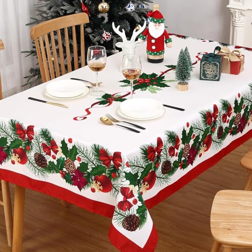 Tischdecke Outdoor Weihnachten Tischdecken Abwaschbar 3D Weihnachtsdekoration Tischdecke Wetterfest Wasserdicht für Weihnachten Party Biertisch, 90x90 cm A/B2442 Tischdecke Outdoor Weihnachten Tischdecken Abwaschbar 3D Weihnachtsdekoration Tischdecke Wetterfest Wasserdicht für Weihnachten Party Biertisch, 90x90 cm A/B2442 von Tizhweqo