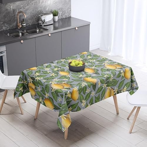 Tischdecke Outdoor Zitrone Tischdecken Abwaschbar 3D Zitrone Tischdecke Wetterfest Wasserdicht für Party Biertisch, 140x180 cm Q/P1758 Tischdecke Outdoor Zitrone Tischdecken Abwaschbar 3D Zitrone Tischdecke Wetterfest Wasserdicht für Party Biertisch, 140x180 cm Q/P1758 von Tizhweqo