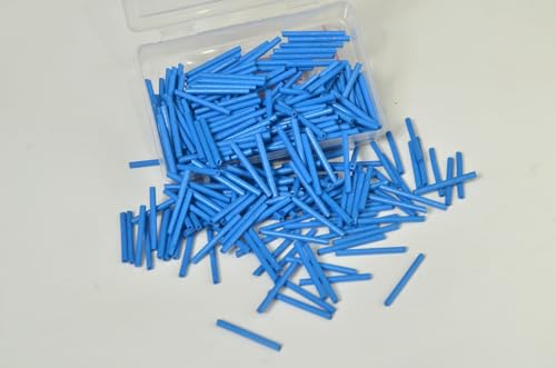 TIZIL Stiftperlen, 25 mm, 150 Stück/13 g, lange Stiftperlen, Rohr, liniert, Stiftperlen, Abstandhalter, lange Ohrringe, lose Röhrenperlen zur Schmuckherstellung, Dodger Blue TIZIL Stiftperlen, 25 mm, 150 Stück/13 g, lange Stiftperlen, Rohr, liniert, Stiftperlen, Abstandhalter, lange Ohrringe, lose Röhrenperlen zur Schmuckherstellung, Dodger Blue von Tizil