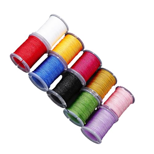 Bunter dehnbarer Perlenfaden, 10 Rollen, flexible Kristalle, Schmuckschnur für handgefertigten Schmuck, Handwerk und Projekte, flexibler Perlenfaden Bunter dehnbarer Perlenfaden, 10 Rollen, flexible Kristalle, Schmuckschnur für handgefertigten Schmuck, Handwerk und Projekte, flexibler Perlenfaden von Tkidplw