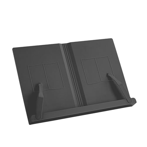 Leseständer, 6 Winkel, verstellbarer Lehrbuchständer mit Büroklammer, faltbares Kochbuchregal, Bücherablage für Lehrbuch, Tablet, Korrektur, Leseständer von Tkidplw