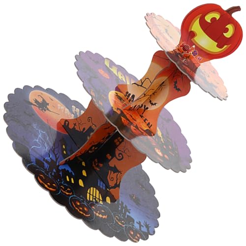 Mehrschichtiger Dessertständer aus Papier mit Halloween-Motiv für unheimliche Partys, Tischdekoration und süßes Gebäck, Halloween-Party-Dekorationen Mehrschichtiger Dessertständer aus Papier mit Halloween-Motiv für unheimliche Partys, Tischdekoration und süßes Gebäck, Halloween-Party-Dekorationen von Tkidplw
