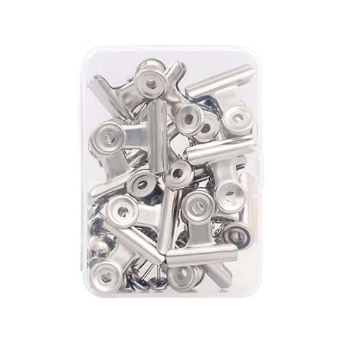 Metall-Scharnierklammern, Papierklammern für Bastelarbeiten, Lebensmittelbeutel, Foto, Zeichenbrett, Edelstahl-Clips, Schule, Büro, tragbare Clips, Reisen, 15 Stück Metall-Scharnierklammern, Papierklammern für Bastelarbeiten, Lebensmittelbeutel, Foto, Zeichenbrett, Edelstahl-Clips, Schule, Büro, tragbare Clips, Reisen, 15 Stück von Tkidplw