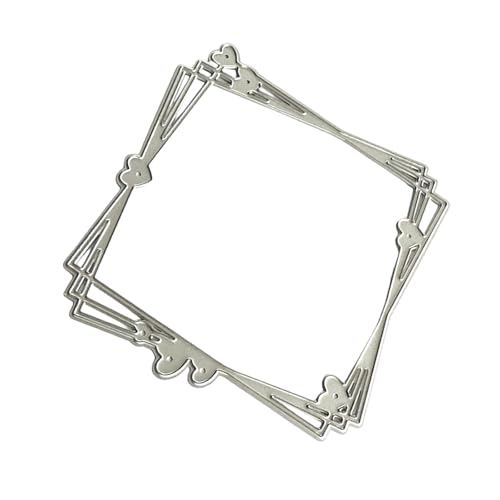 Metall-Stanzform mit Herzrahmen, Karbonstahl, Prägeschablonen für Karten, Foto-Tagebuch, Scrapbooking, Dekorationen, Karbonstahl, Stanzformen, Herzrahmen, Stanzformen, Prägeformen, Stanzschablonen von Tkidplw
