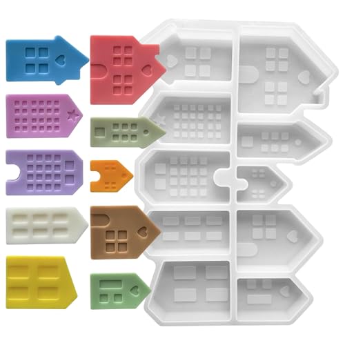 Silikonformen für Seife, Schokolade, Heimdekoration, Kabine, Silikonformen für Epoxidharz, Silikonform, 10 Mulden von Tkidplw