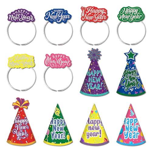 Tkidplw 2026 Festival Stirnband Papierhut Leichter Neujahrs-Kopfschmuck Partyhut für drinnen und draußen Festival Feier Papier Party Stirnband von Tkidplw