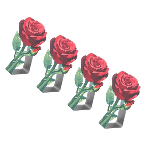 Tkidplw Dekorative Rosenmotive, Tischanker, Edelstahl-Clips für drinnen und draußen, Versammlungen, Tischdeckenverschlüsse, Tischdeckenverschlüsse Tkidplw Dekorative Rosenmotive, Tischanker, Edelstahl-Clips für drinnen und draußen, Versammlungen, Tischdeckenverschlüsse, Tischdeckenverschlüsse von Tkidplw