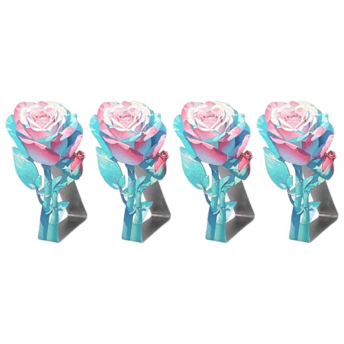 Tkidplw Dekorative Rosenmotive, Tischanker, Edelstahl-Clips für drinnen und draußen, Versammlungen, Tischdeckenverschlüsse, Tischdeckenverschlüsse Tkidplw Dekorative Rosenmotive, Tischanker, Edelstahl-Clips für drinnen und draußen, Versammlungen, Tischdeckenverschlüsse, Tischdeckenverschlüsse von Tkidplw
