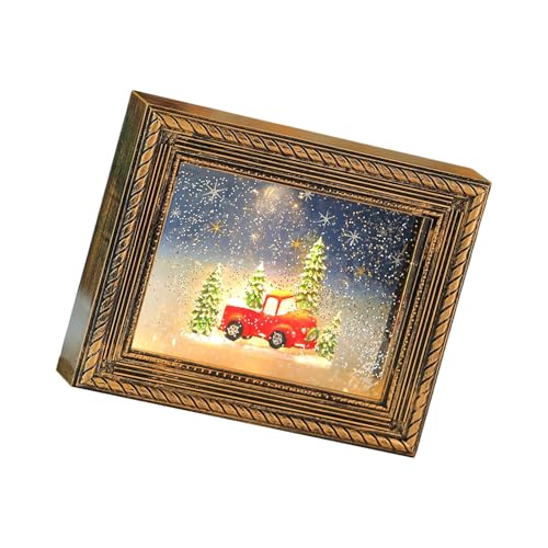 Tkidplw Kreative Weihnachtsszene, kombiniert Fotohalter, Melodien-Player und energieeffiziente Innenbeleuchtung, beleuchtet Schneefälle Spieluhr Tkidplw Kreative Weihnachtsszene, kombiniert Fotohalter, Melodien-Player und energieeffiziente Innenbeleuchtung, beleuchtet Schneefälle Spieluhr von Tkidplw