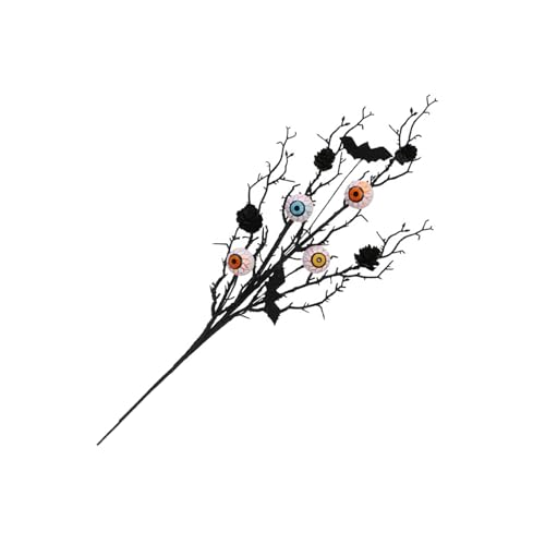 Tkidplw Künstlicher Pflanzenstiel mit Fledermaus-Augäpfeln, realistische Tannenzapfen, Halloween-Dekoration für Zuhause, Vase, Blumenarrangements, Halloween-Dekorationen Tkidplw Künstlicher Pflanzenstiel mit Fledermaus-Augäpfeln, realistische Tannenzapfen, Halloween-Dekoration für Zuhause, Vase, Blumenarrangements, Halloween-Dekorationen von Tkidplw