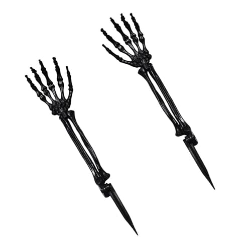 Tkidplw Realistisches Skelett-Handbodenpfahl, Halloween-Dekoration, stabiles Eigentum für Outdoor-Spukpartys, Spukhaus-Partys Tkidplw Realistisches Skelett-Handbodenpfahl, Halloween-Dekoration, stabiles Eigentum für Outdoor-Spukpartys, Spukhaus-Partys von Tkidplw