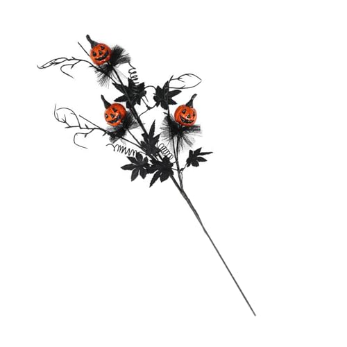Tkidplw Unheimliche schwarze Kürbisse mit Stiel, Halloween-Dekoration, Blumenarrangement für Zuhause, Hof, Büro, Partys, Familie, sichere Urlaubsdekorationen Tkidplw Unheimliche schwarze Kürbisse mit Stiel, Halloween-Dekoration, Blumenarrangement für Zuhause, Hof, Büro, Partys, Familie, sichere Urlaubsdekorationen von Tkidplw