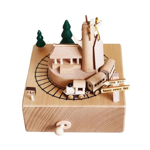 Tkidplw Vintage Spieluhr Holzfigur Drehbar Spielzug Musik Heimdekoration Ornament Weihnachten Geburtstag Geschenk Musical Tkidplw Vintage Spieluhr Holzfigur Drehbar Spielzug Musik Heimdekoration Ornament Weihnachten Geburtstag Geschenk Musical von Tkidplw