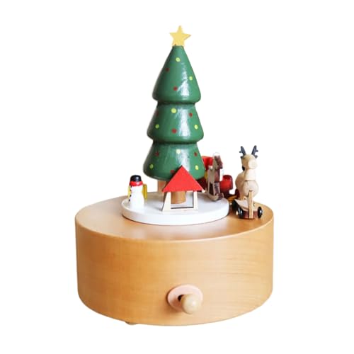 Tkidplw Vintage Spieluhr Holzfigur Drehbar Spielzug Musik Heimdekoration Ornament Weihnachten Geburtstag Geschenk Musical Tkidplw Vintage Spieluhr Holzfigur Drehbar Spielzug Musik Heimdekoration Ornament Weihnachten Geburtstag Geschenk Musical von Tkidplw