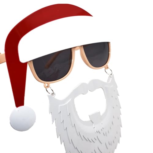 Tkidplw Weihnachtsbrillenrahmen, Glitzer, Party-Kostüm, kreative Brillen für Zubehör, Weihnachten von Tkidplw