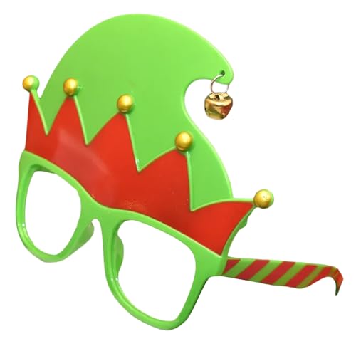 Tkidplw Weihnachtsbrillenrahmen, Glitzer, Party-Kostüm, kreative Brillen für Zubehör, Weihnachten von Tkidplw