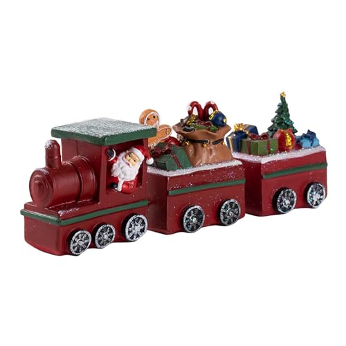 Tkidplw Weihnachtszug-Ornament, handgefertigt, Kunstharz, Weihnachtsmann-Figur, hält Geschenke, Winter, Zuhause, Büro, Regal, Dekoration, Weihnachtsfeier, Zubehör Tkidplw Weihnachtszug-Ornament, handgefertigt, Kunstharz, Weihnachtsmann-Figur, hält Geschenke, Winter, Zuhause, Büro, Regal, Dekoration, Weihnachtsfeier, Zubehör von Tkidplw