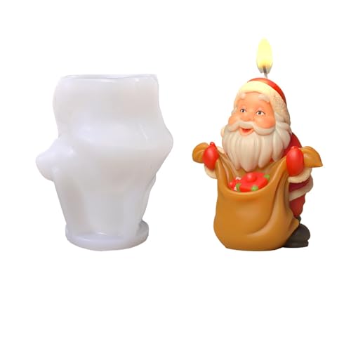 Weihnachtsmann-Formen, handgefertigte Gussteile, Weihnachts-Silikonformen, Epoxidharz, Gips, Silikon, Weihnachten, Weihnachtsmann, Gießen, Backen von Tkidplw