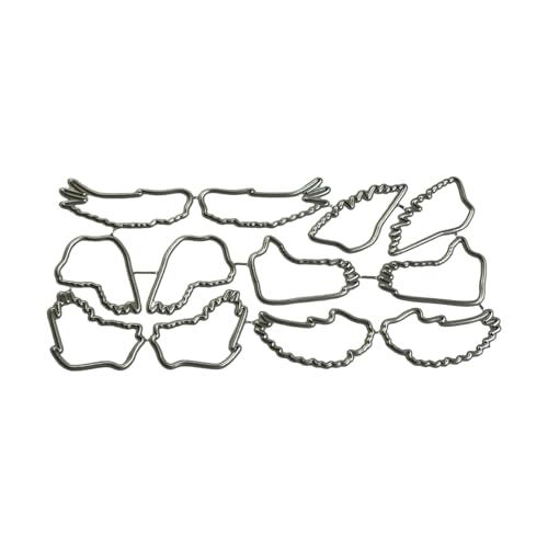Wing Stanzschablonen, robust, Karbonstahl, Stanzschablonen, Scrapbooking, Prägepapier, Stanzformen für Kartenherstellung, professionelles Bastel-Set von Tkidplw