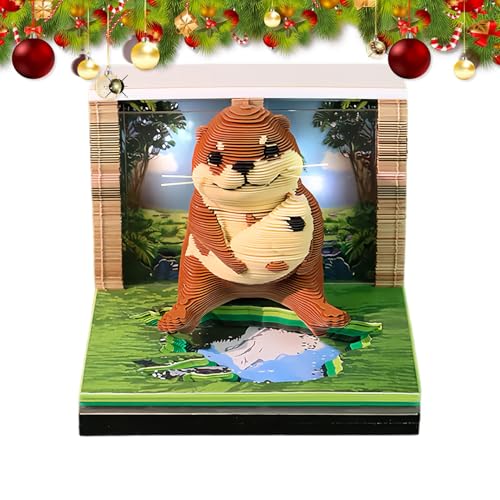 Tktouci 3D Kalender - 3D Tier Design,Papier-Schnitzkunst Notizblock mit Acryl-Deckel - für Schule Wohnheim Apartment Weihnachten Einweihungsparty Urlaub Reise Schlafzimmer Kinderzimmer Party Tktouci 3D Kalender - 3D Tier Design,Papier-Schnitzkunst Notizblock mit Acryl-Deckel - für Schule Wohnheim Apartment Weihnachten Einweihungsparty Urlaub Reise Schlafzimmer Kinderzimmer Party von Tktouci
