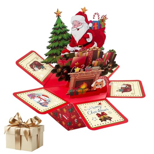 Tktouci 3D Weihnachtskarten Popup Karten,Tischweihnachtskarten Mit Santa Motiv | Sechseckige Weihnachtsdekoration Mit Umschlägen Und Haftnotizen Für Schreibtisch Erwachsene Festtafel Kinderparty Tktouci 3D Weihnachtskarten Popup Karten,Tischweihnachtskarten Mit Santa Motiv | Sechseckige Weihnachtsdekoration Mit Umschlägen Und Haftnotizen Für Schreibtisch Erwachsene Festtafel Kinderparty von Tktouci