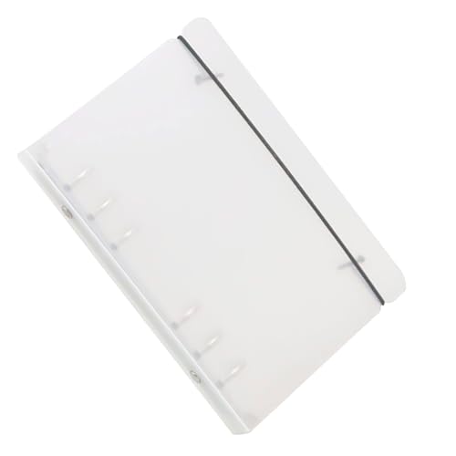 Tktouci Binder Cover,Transparente 6-Ring Einsteckhülle für Planner Seiten | Nachfüllbare Büroartikel Für Sticker Notizbuch Planer Seiten Album Karte Foto Organisation Aufbewahrung | Ordnen Speichern von Tktouci