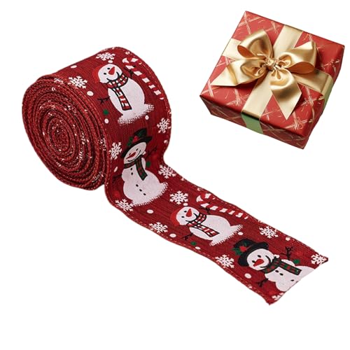 Tktouci Geschenkband, Weihnachtsband, 5M Dekoratives Band Für Girlanden Geschenkballons Haarschmuck Festdekoration von Tktouci