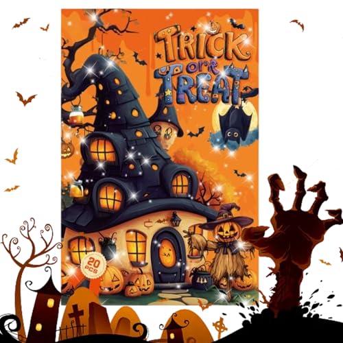 Tktouci Halloween Scrapbook Sticker | Festliche Kürbis Skateboard Aufkleber - 20 Blatt Halloween-Dekoration Für Kinder Erwachsene Trinkflaschen Skateboard Partytüten Tktouci Halloween Scrapbook Sticker | Festliche Kürbis Skateboard Aufkleber - 20 Blatt Halloween-Dekoration Für Kinder Erwachsene Trinkflaschen Skateboard Partytüten von Tktouci