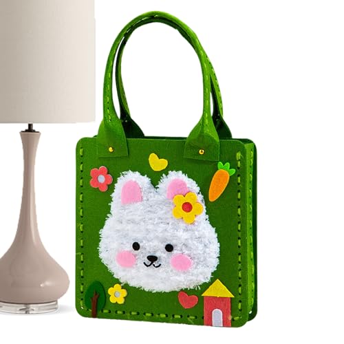 Tktouci Kinder-Tragetasche, handgefertigte Büchertasche, wiederverwendbare Vlies-Tragetasche, Bastelset für Nähen, Aufbewahrung, Sommer, Kindergarten, Reisen, Einkaufen Tktouci Kinder-Tragetasche, handgefertigte Büchertasche, wiederverwendbare Vlies-Tragetasche, Bastelset für Nähen, Aufbewahrung, Sommer, Kindergarten, Reisen, Einkaufen von Tktouci