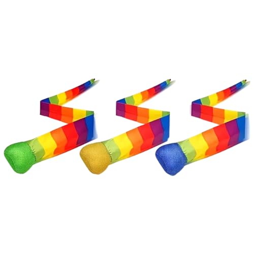 Tktouci Spielplatzball | 3 Stück Sportbälle Mit Schweif In Regenbogenfarben,Bunte Spielplatzspielzeuge Wurfspiel Für Kinder Erwachsene Draußen Drinnen Park Tktouci Spielplatzball | 3 Stück Sportbälle Mit Schweif In Regenbogenfarben,Bunte Spielplatzspielzeuge Wurfspiel Für Kinder Erwachsene Draußen Drinnen Park von Tktouci